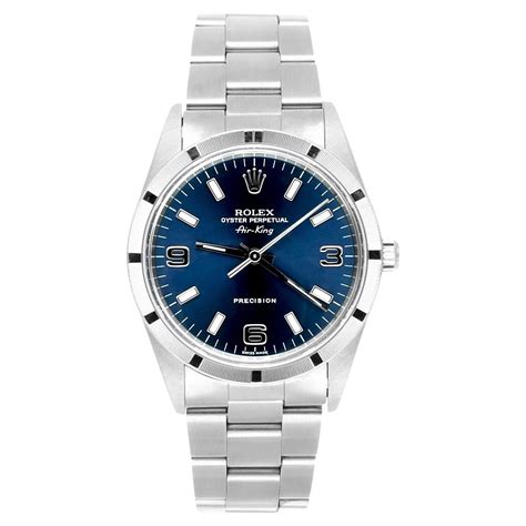 rolex oyster perpetual air king blue|rolex air king watch price.